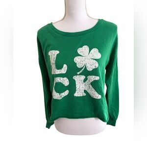 St patty’s day long sleeve top L🍀ck sz
